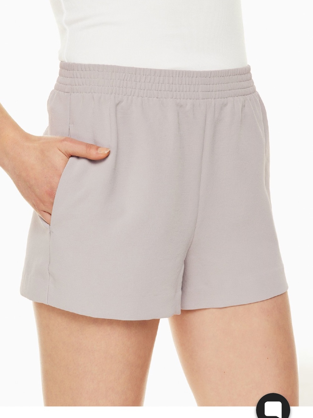 Wilfred Gelato Mini Short- Light Birch in Crepette - Picture 9 of 10